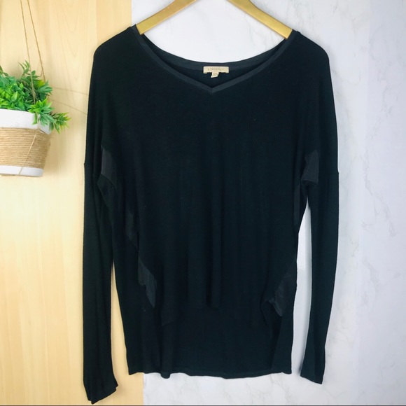 Anthropologie | Bordeaux ribbed drop shoulder - Picture 2 of 7